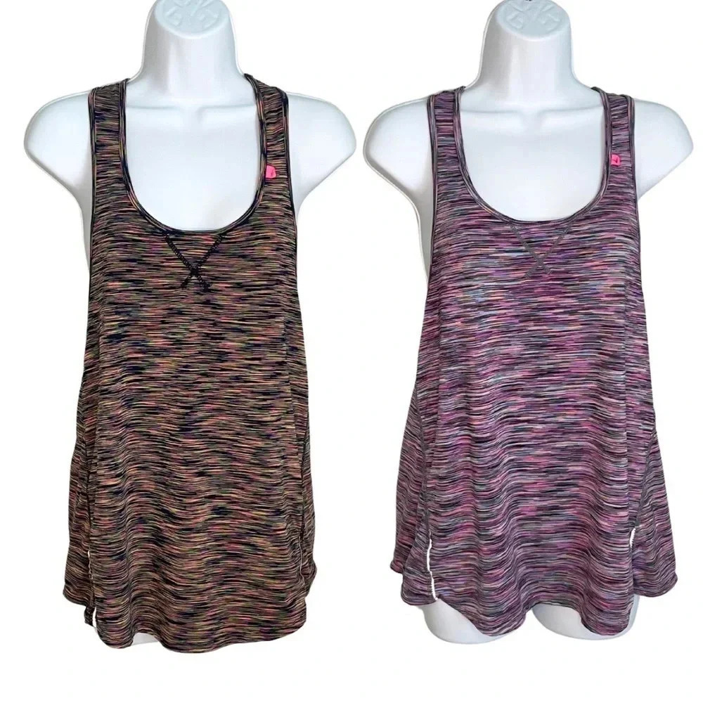 Tangerine Activewear Tanks - Women's Set of 2 - Medium - Gym Wear- Breathable